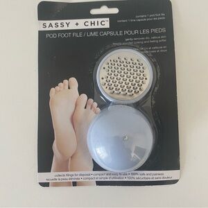 Sassy + Chic Pod Food File Blue Round Travel Size Ball